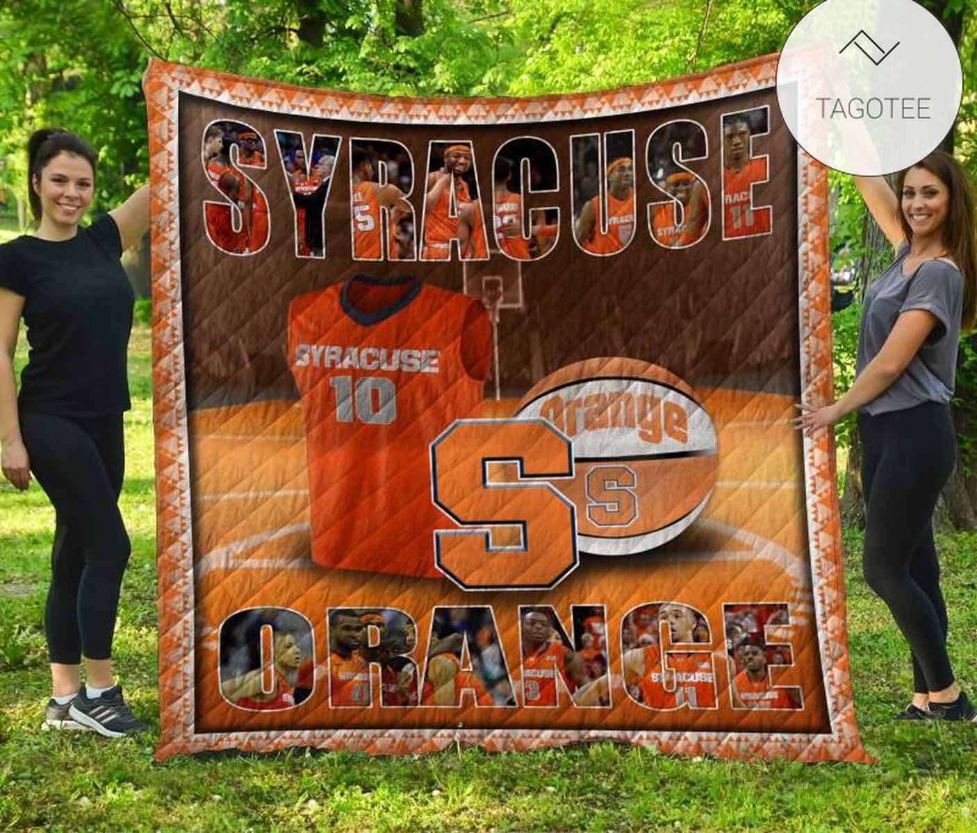 Syracuse Orange Football Quilt Blanket