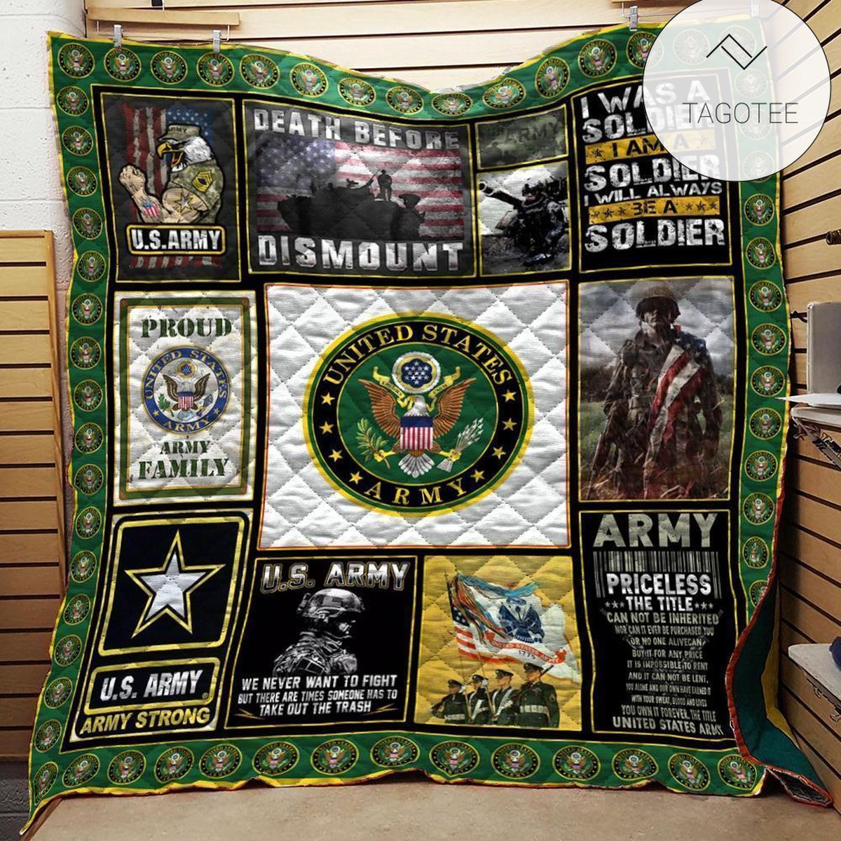 Us Armv Veteran Quilt Blanket