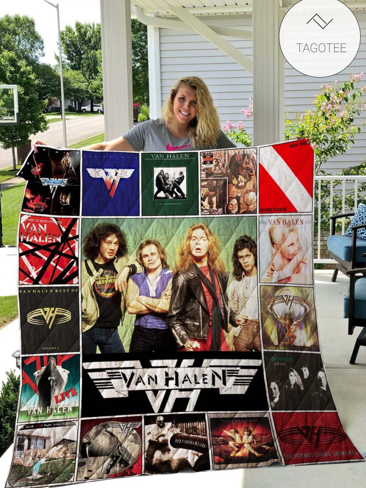 Van Halen Albums Quilt Blanket