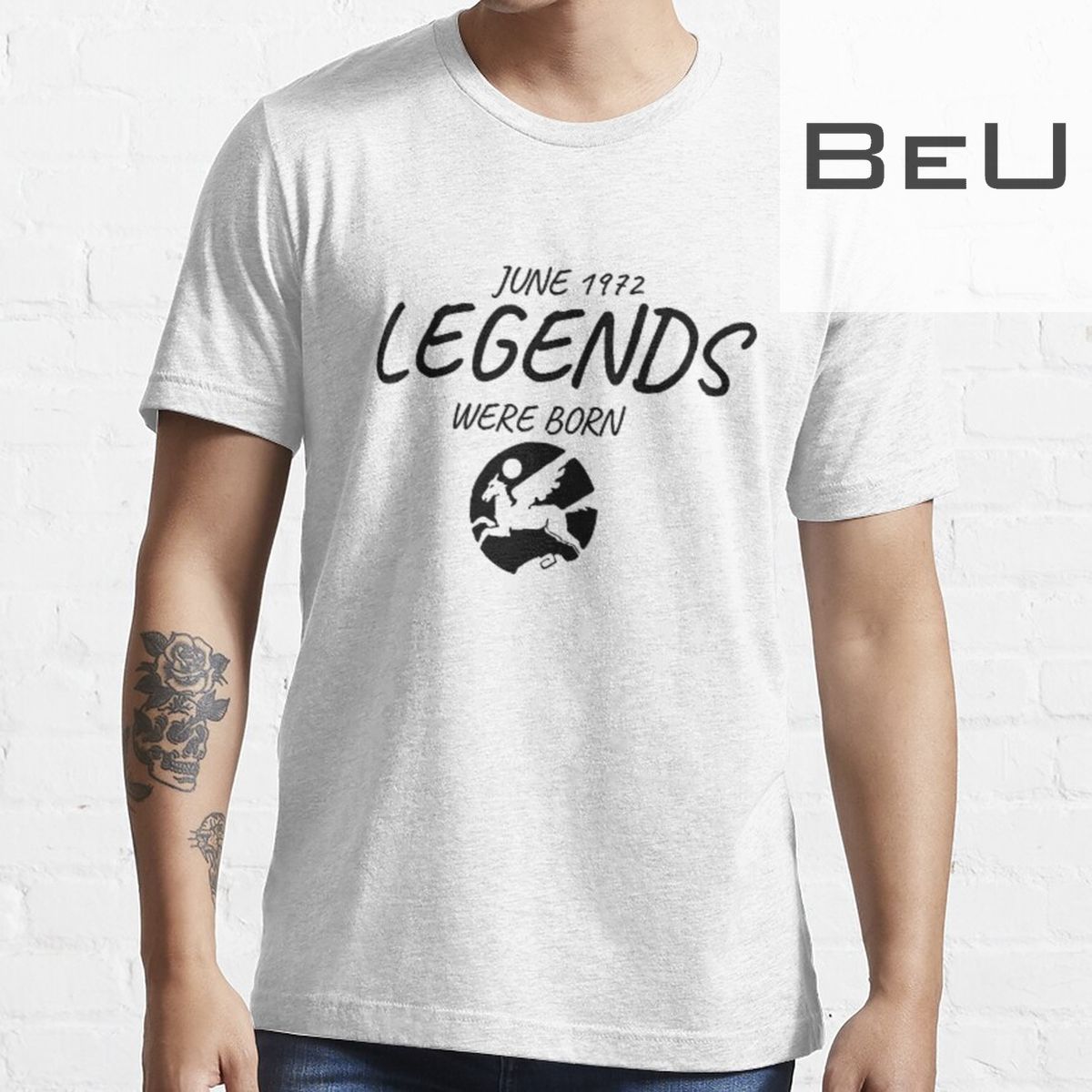 50th Birthday Legends Were Born In June 1972 T-shirts T-shirt