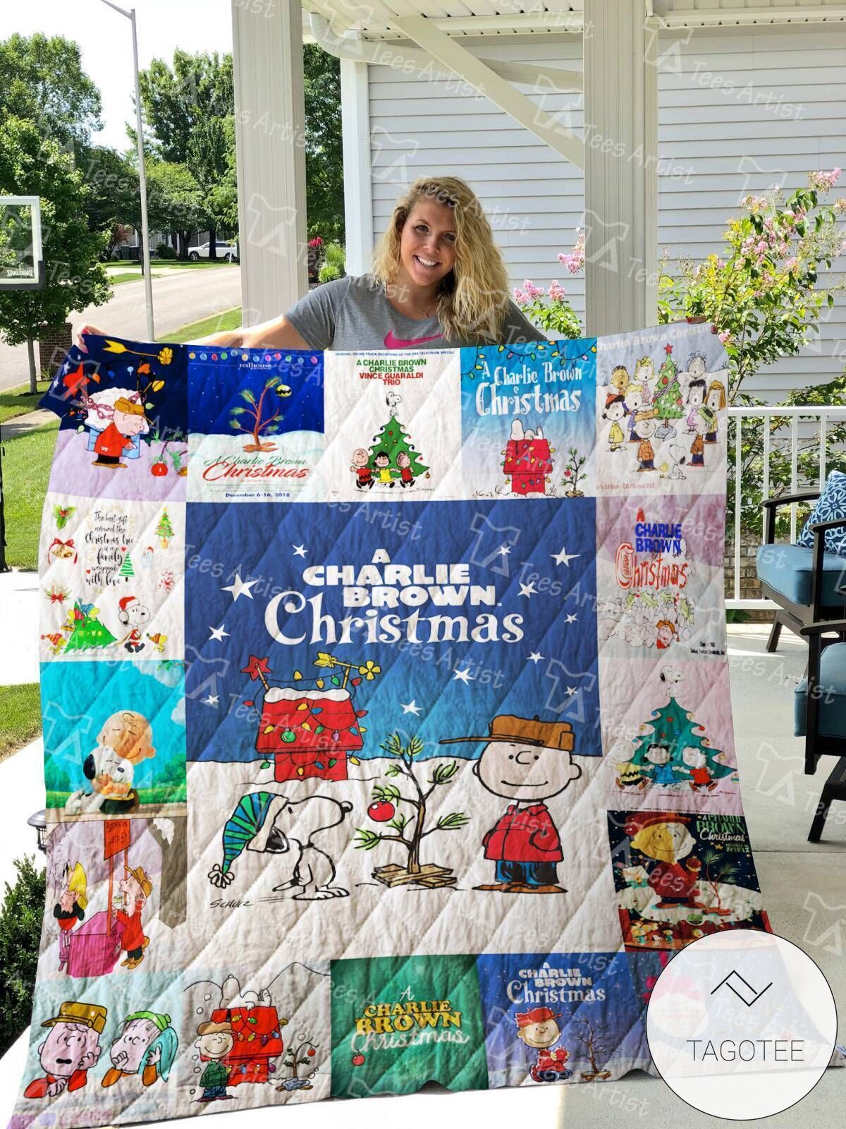 A Charlie Brown Christmas Quilt Blanket
