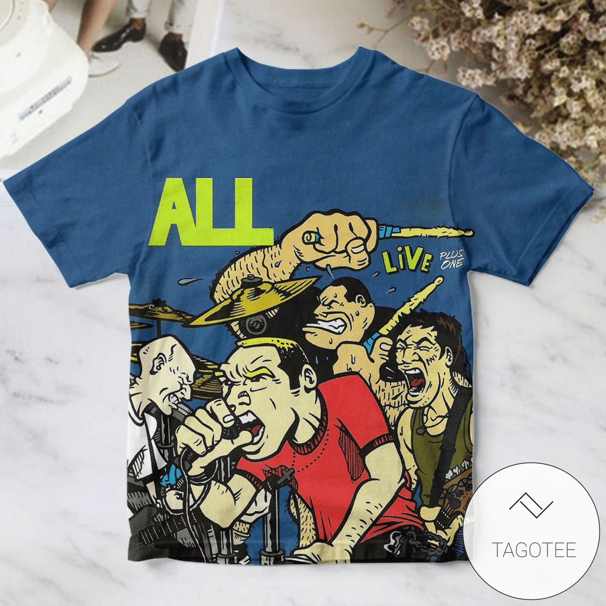 3D All And The Descendents Live Plus One Album Cover Shirt
