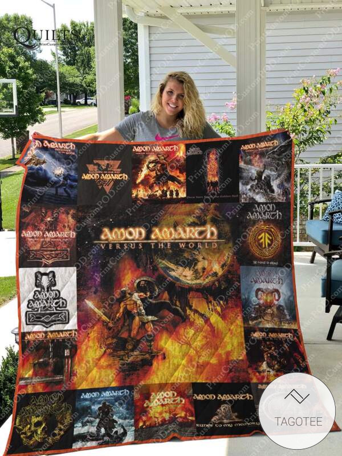 Amon Amarth Albums Quilt Blanket