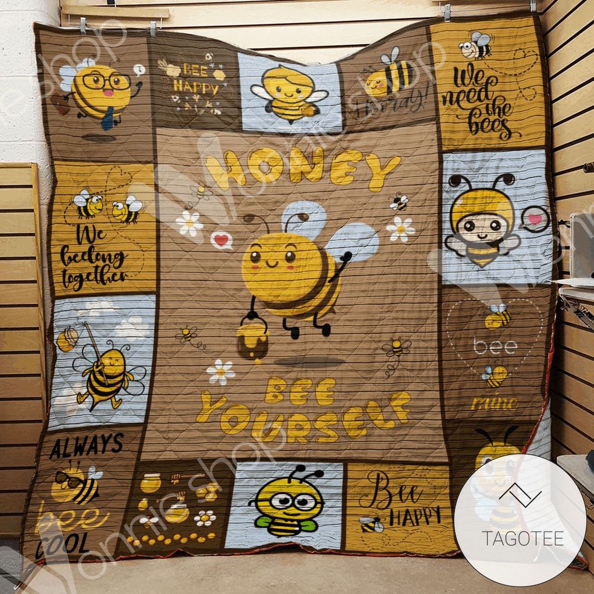 Bee Always Bee Cool Quilt Blanket