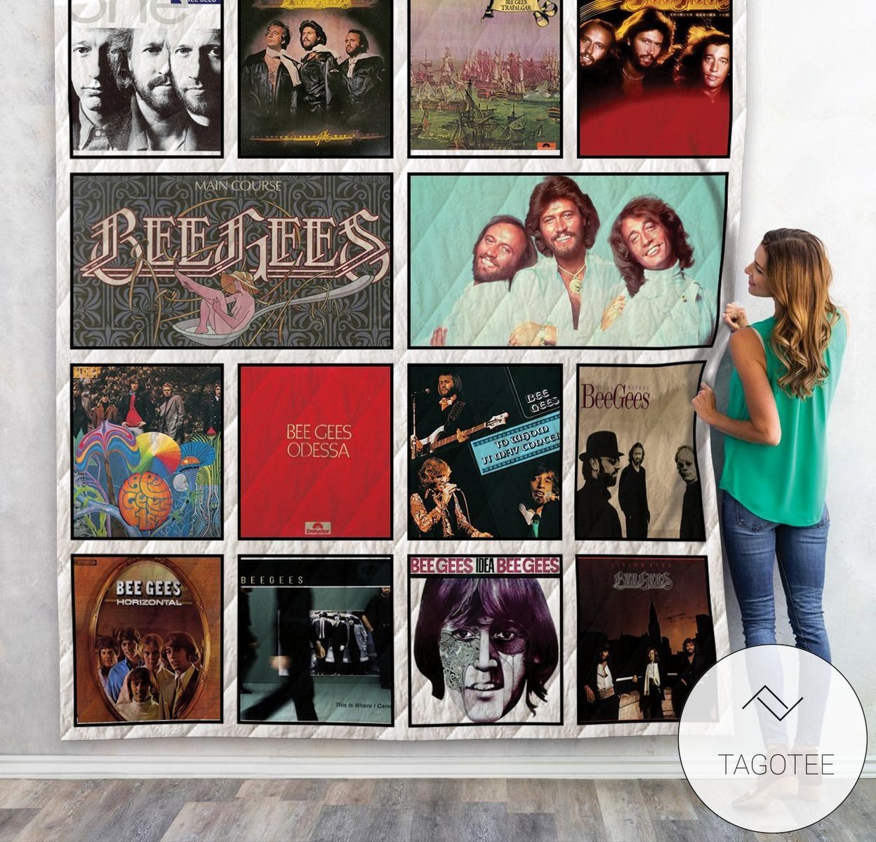 Bee Gees Album Quilt Blanket