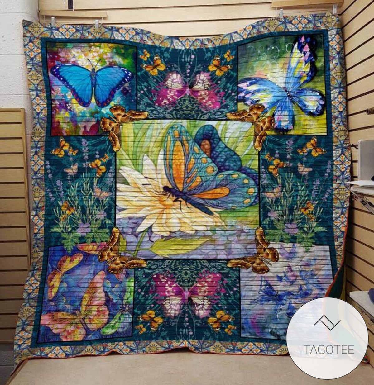 Butterfly With Color Butterfly Quilt Blanket