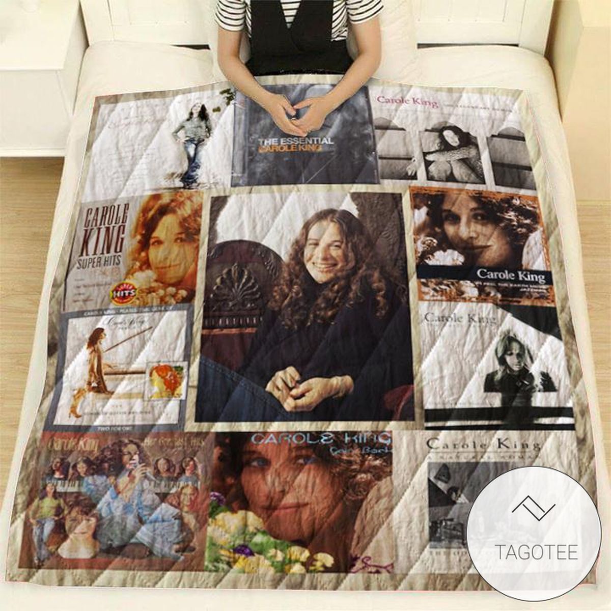 Carole King Compilation Albums Quilt Blanket