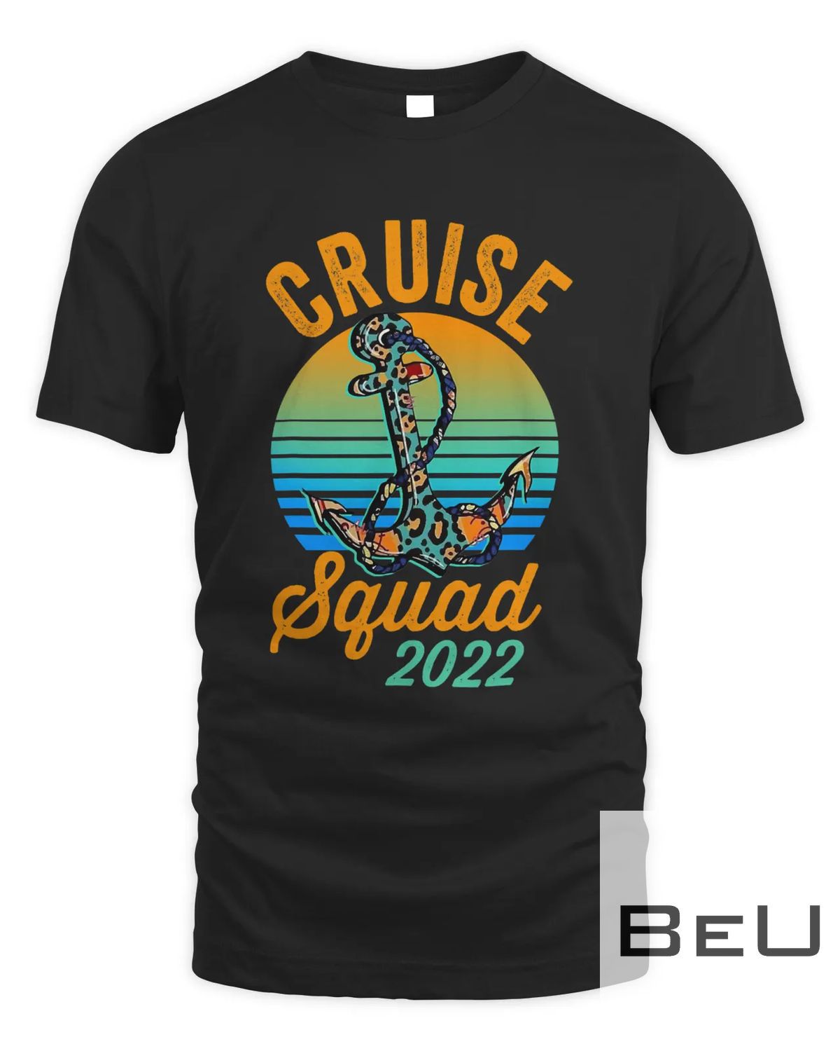 Cruise Squad 2022 Shirt Cowhide Leopard Anchor Cruising Fans T-shirt