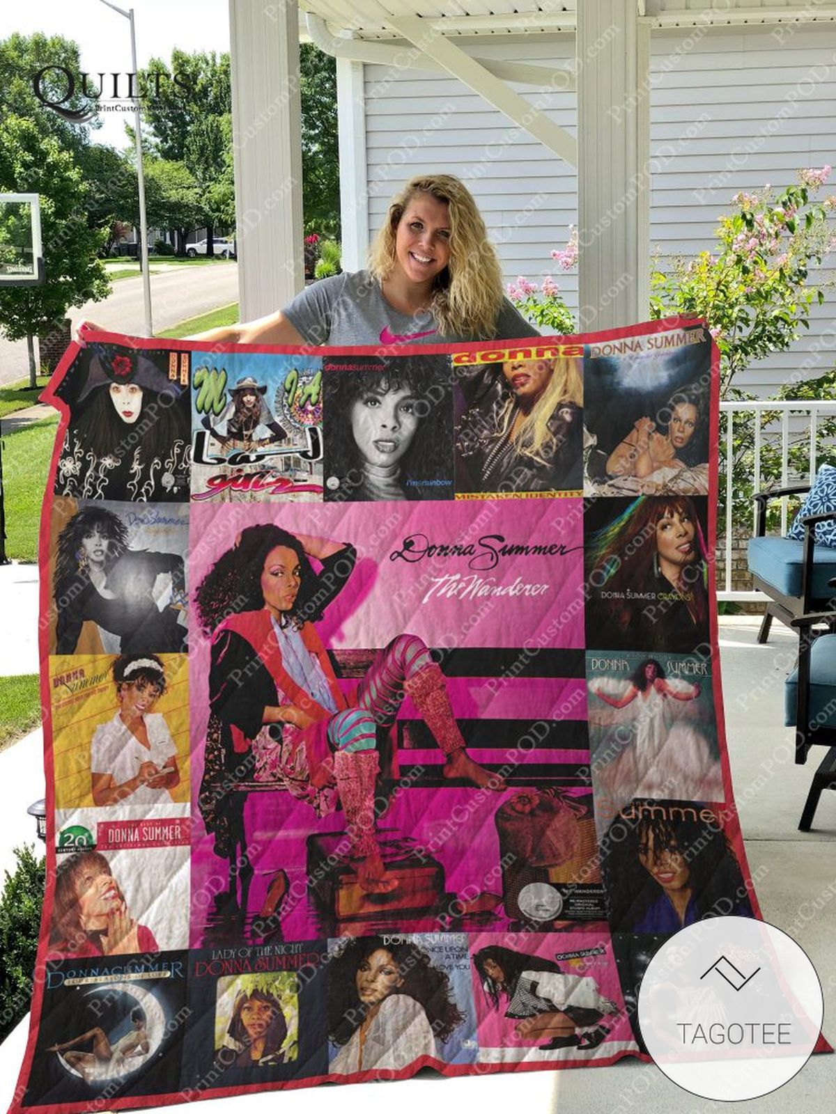 Donna Summer Albums For Fans Version Quilt Blanket