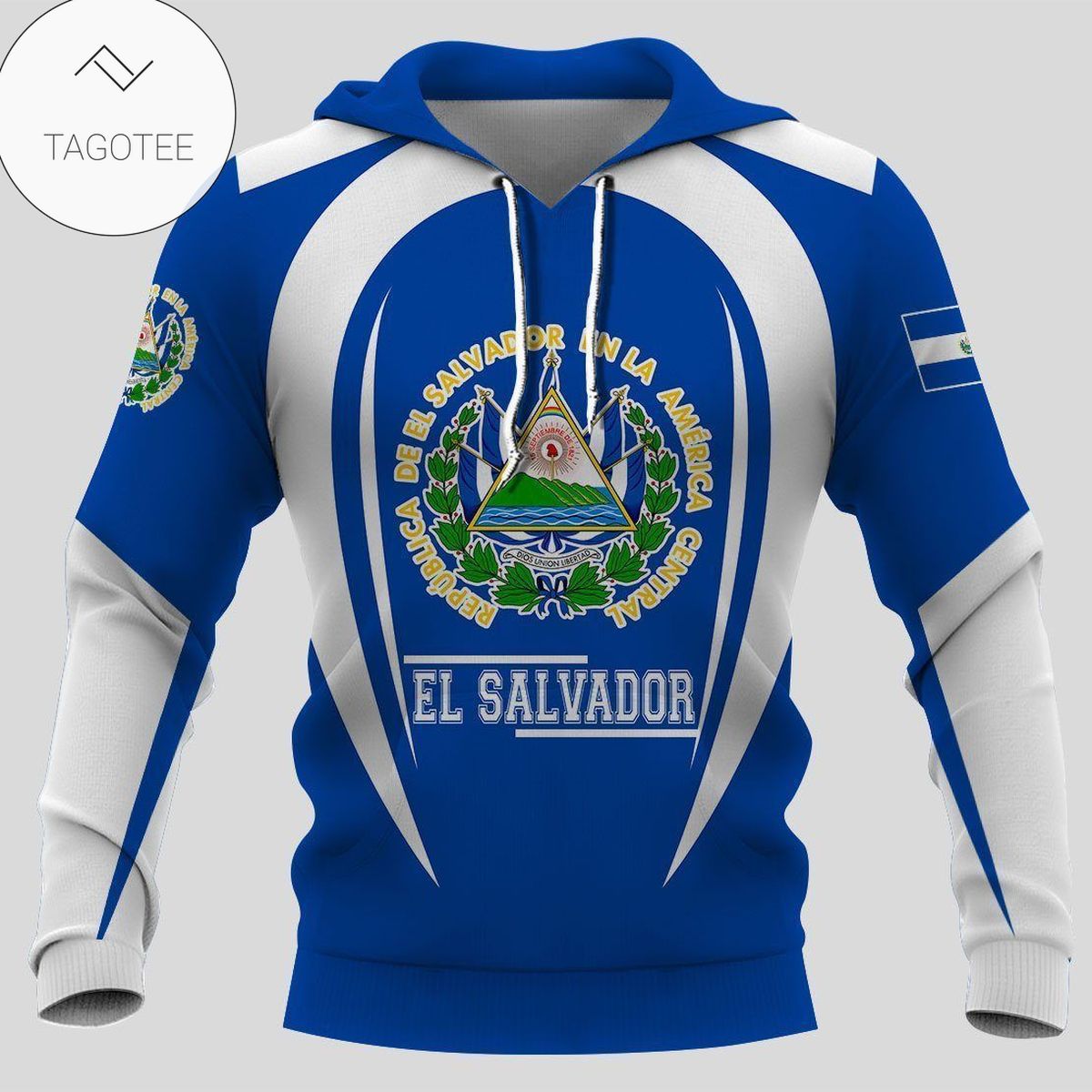 El Salvador Coat Of Arms Hoodie
