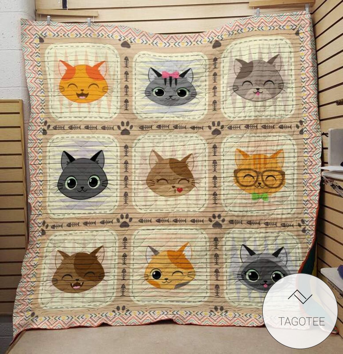 I Love My Cats Quilt Blanket
