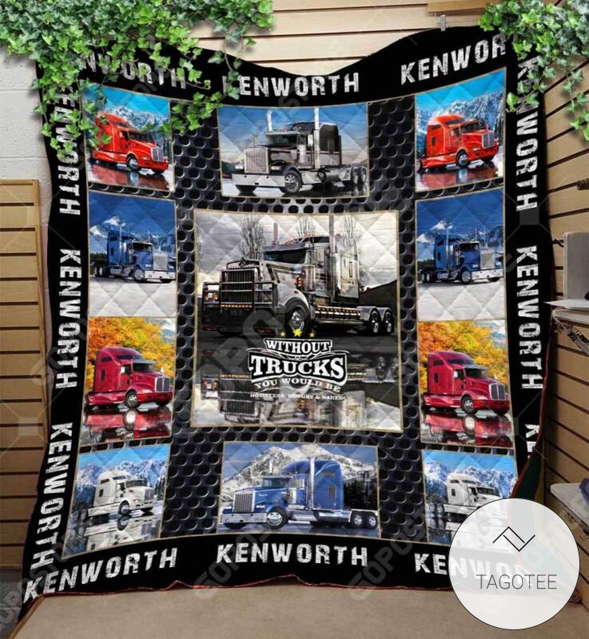 Kenworth Trucks Collection Like Quilt Blanket