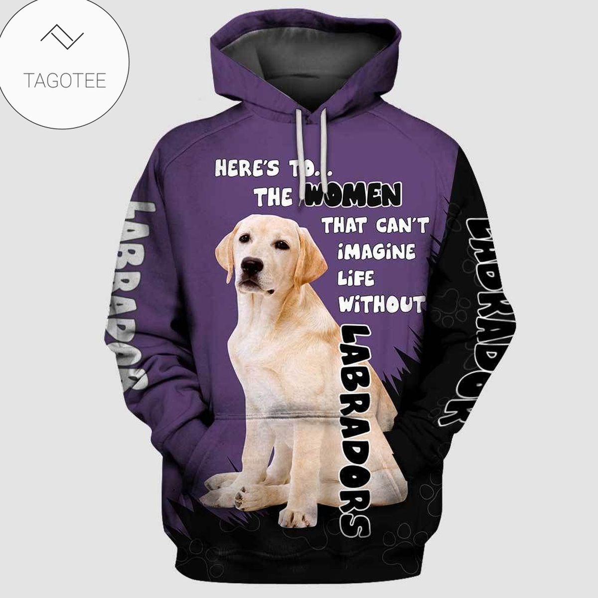 Labrador Dog Purple Hoodie