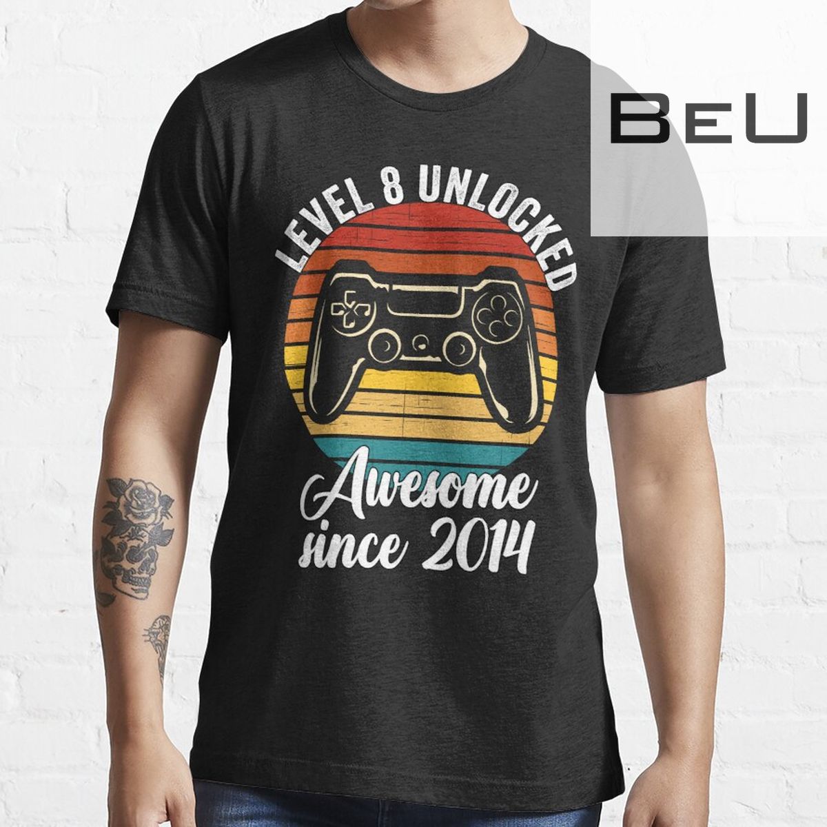 Level 8 Unlocked Awesome 2014 Video Game 8th Birthday Boy T-shirt