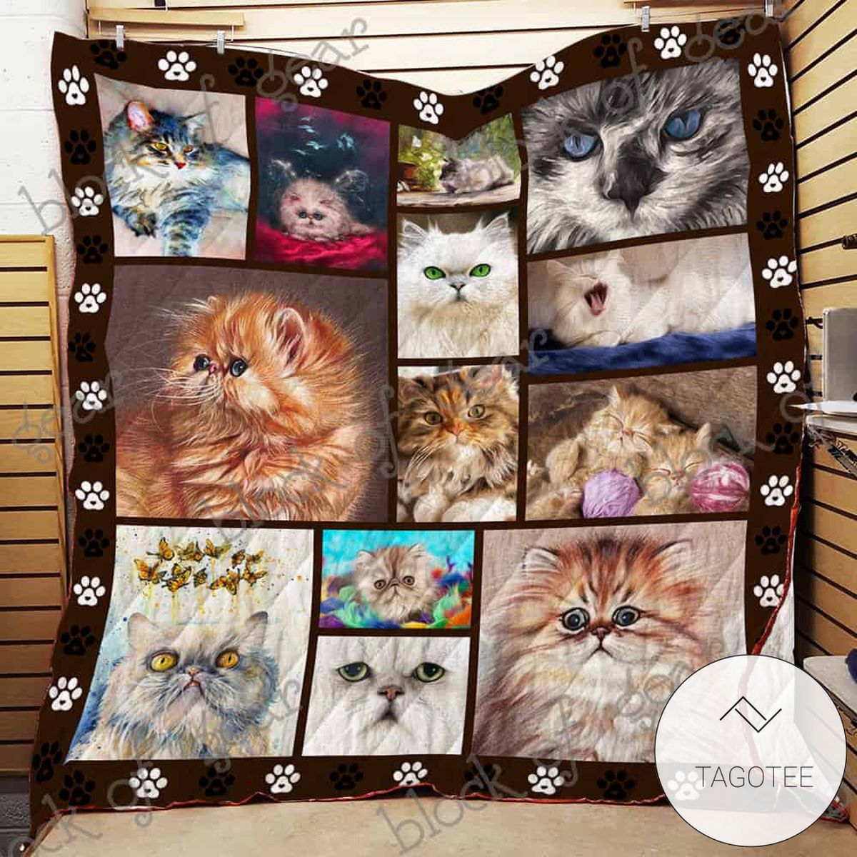Lovely Persian Cats Quilt Blanket