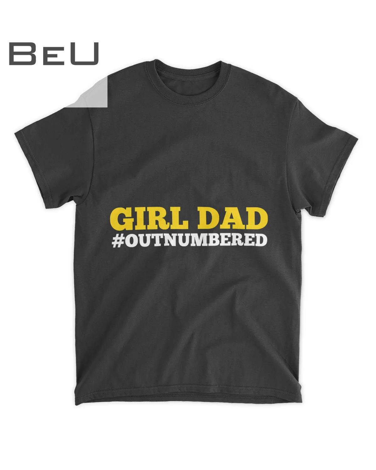 Mens Girl Dad Outnumbered Father S Day Gift For Dad Of Girls T-shirt