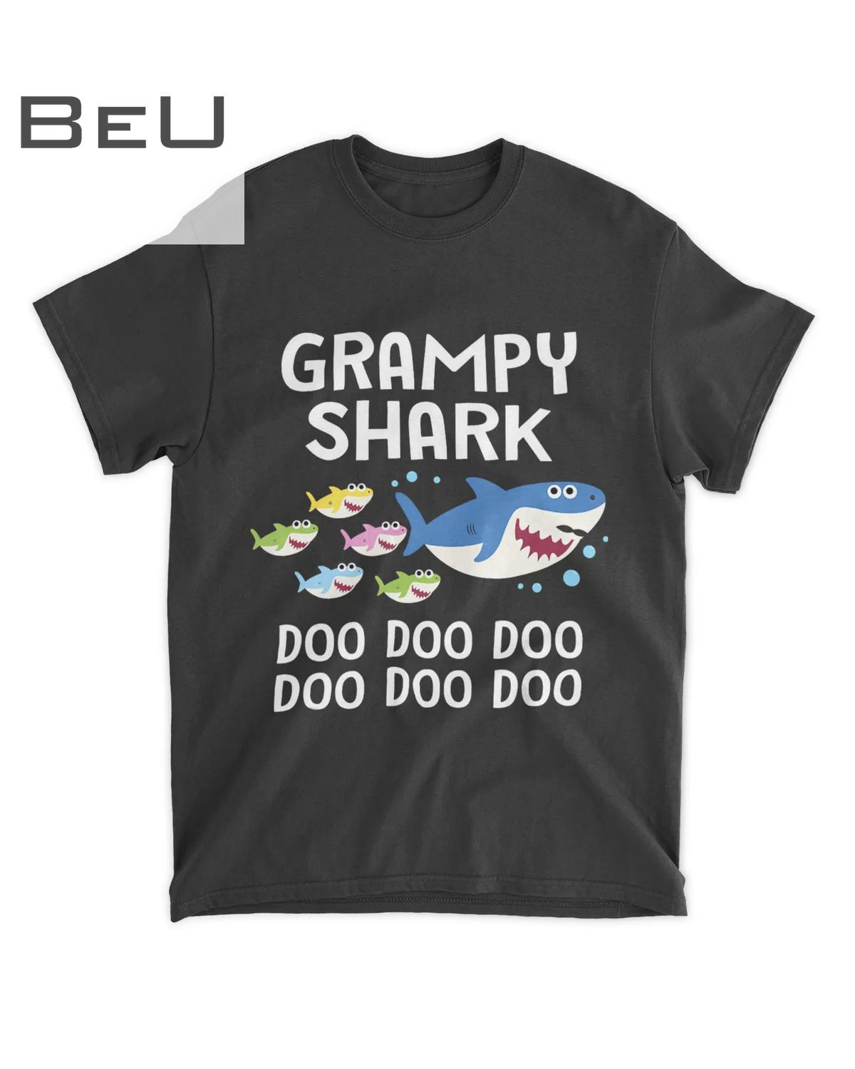 Mens Grampy Shark Doo Doo Tshirt Father S Day Gift Daddy T-shirt