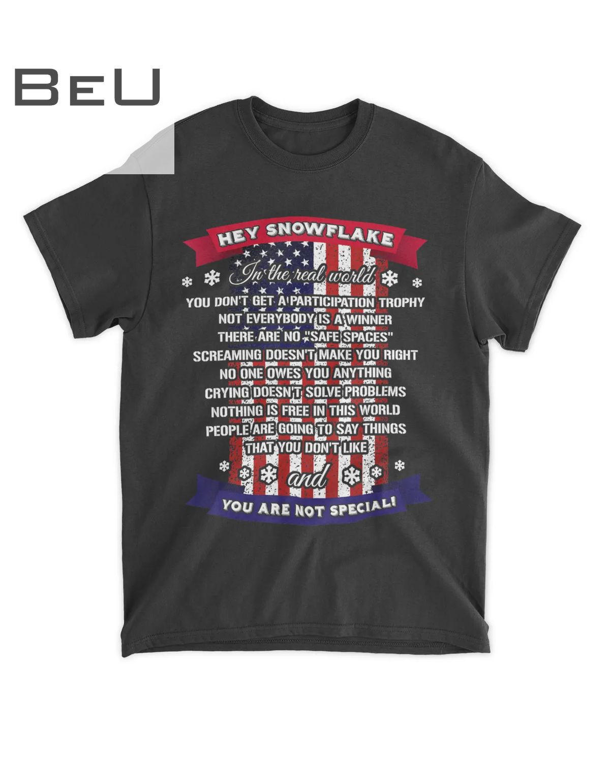 Mens Hey Snowflake Proud Army Dad Gift T-shirt