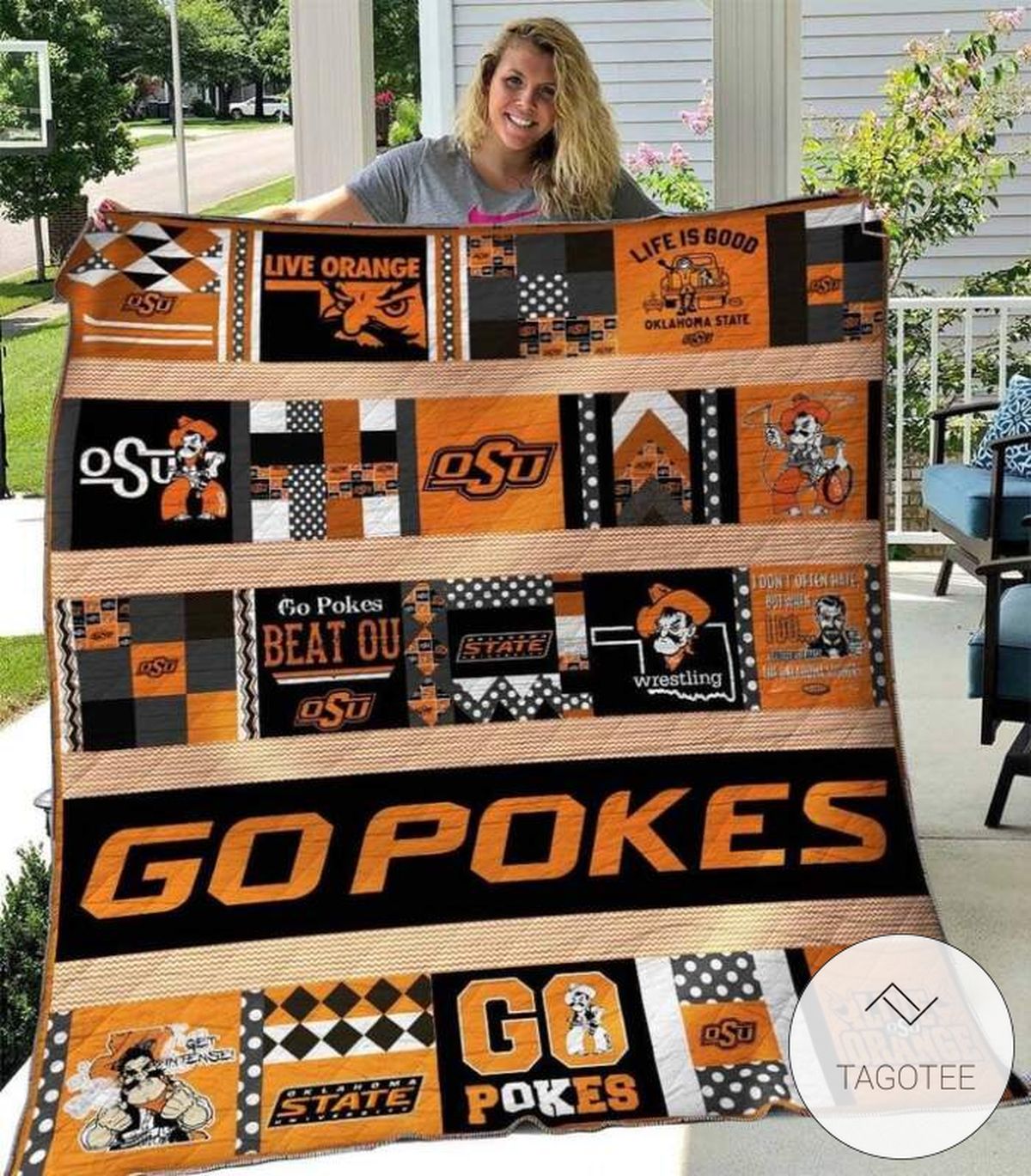 Ncaa Oklahoma State Cowboys Quilt Blanket