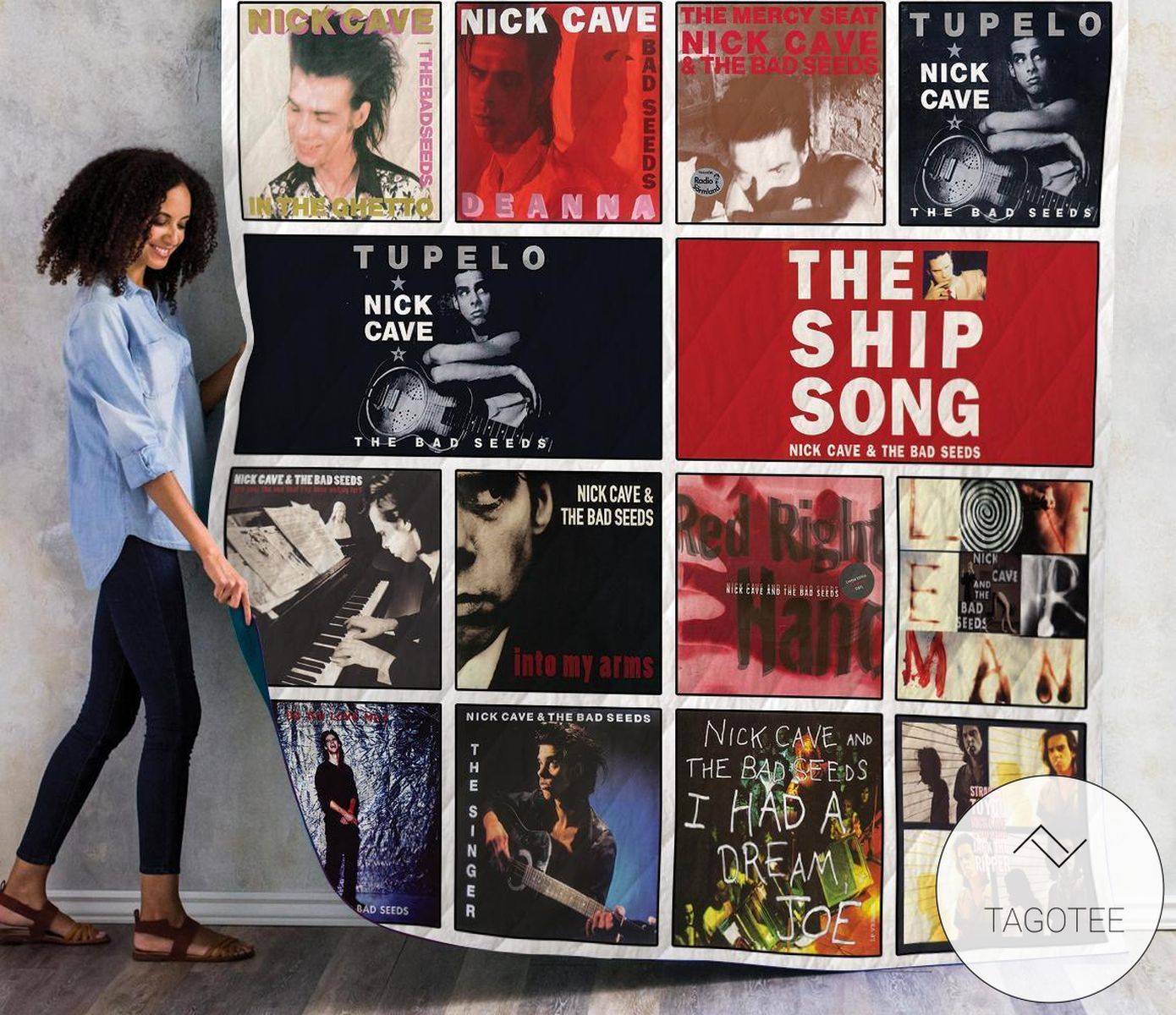 Nick Cave And The Bad Seeds Singles Quilt Blanket