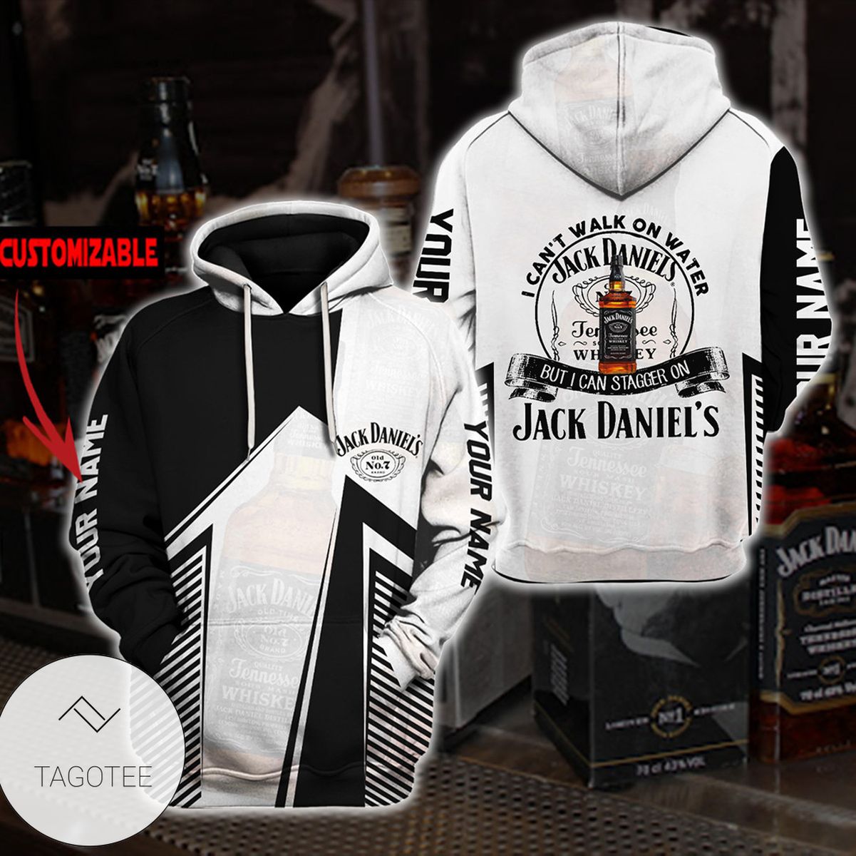 Top Rated Personalized Jack Daniel’s I Can’t Walk On Water Hoodie