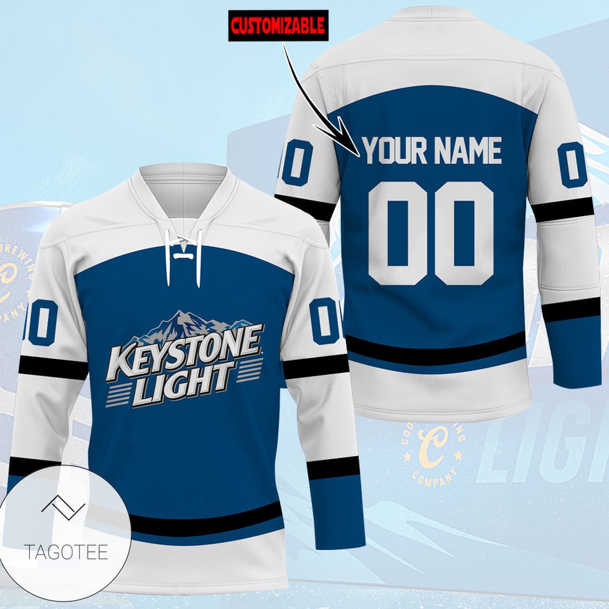 Personalized Keystone Light Custom Hockey Jersey