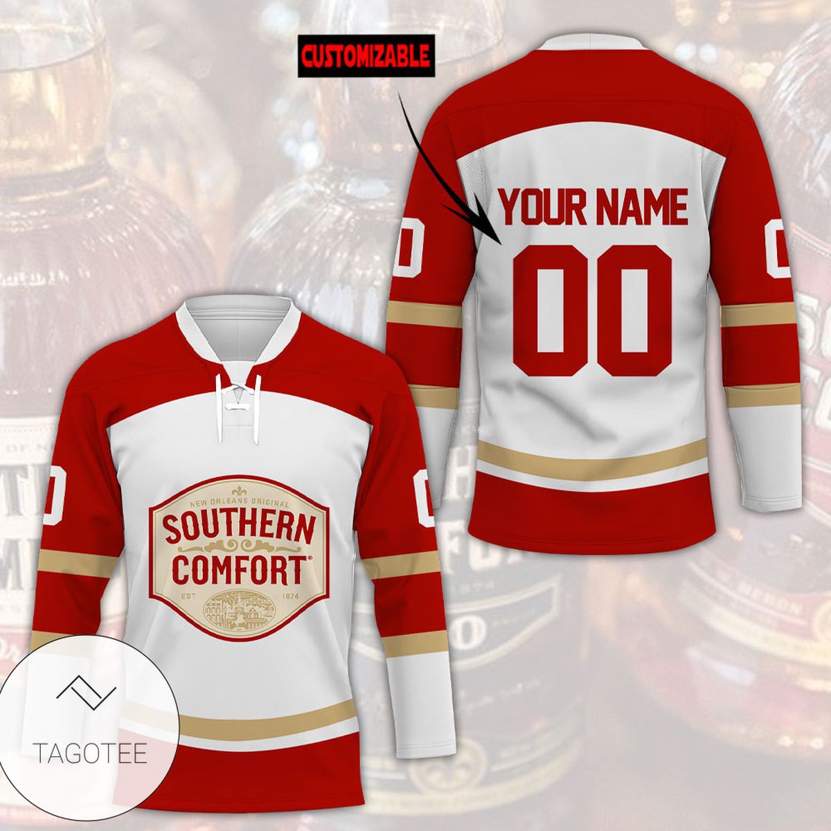 Top Rated Personalized Southern Comfort Custom Hockey Jersey