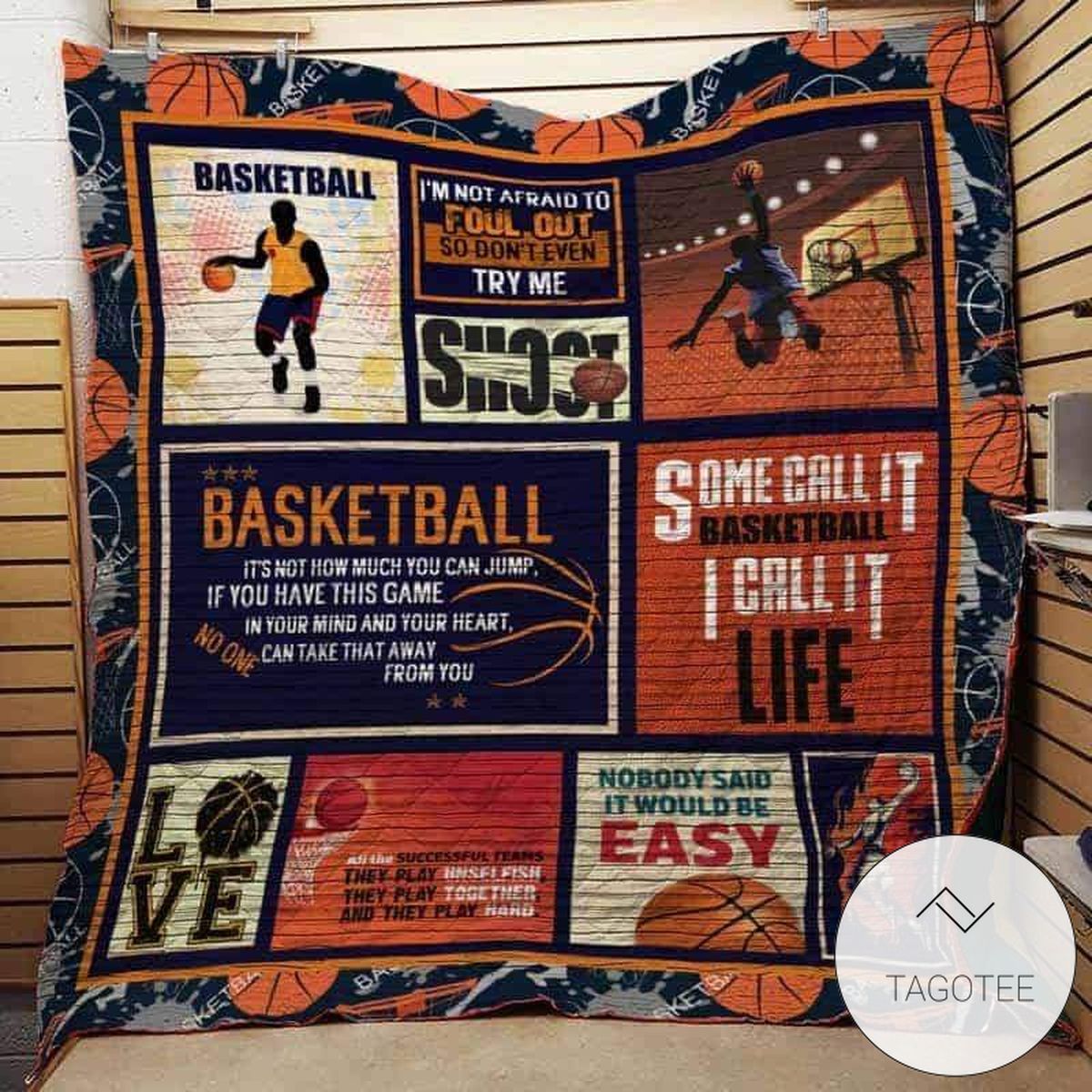 Some Call It Basketball Call It Life Quilt Blanket