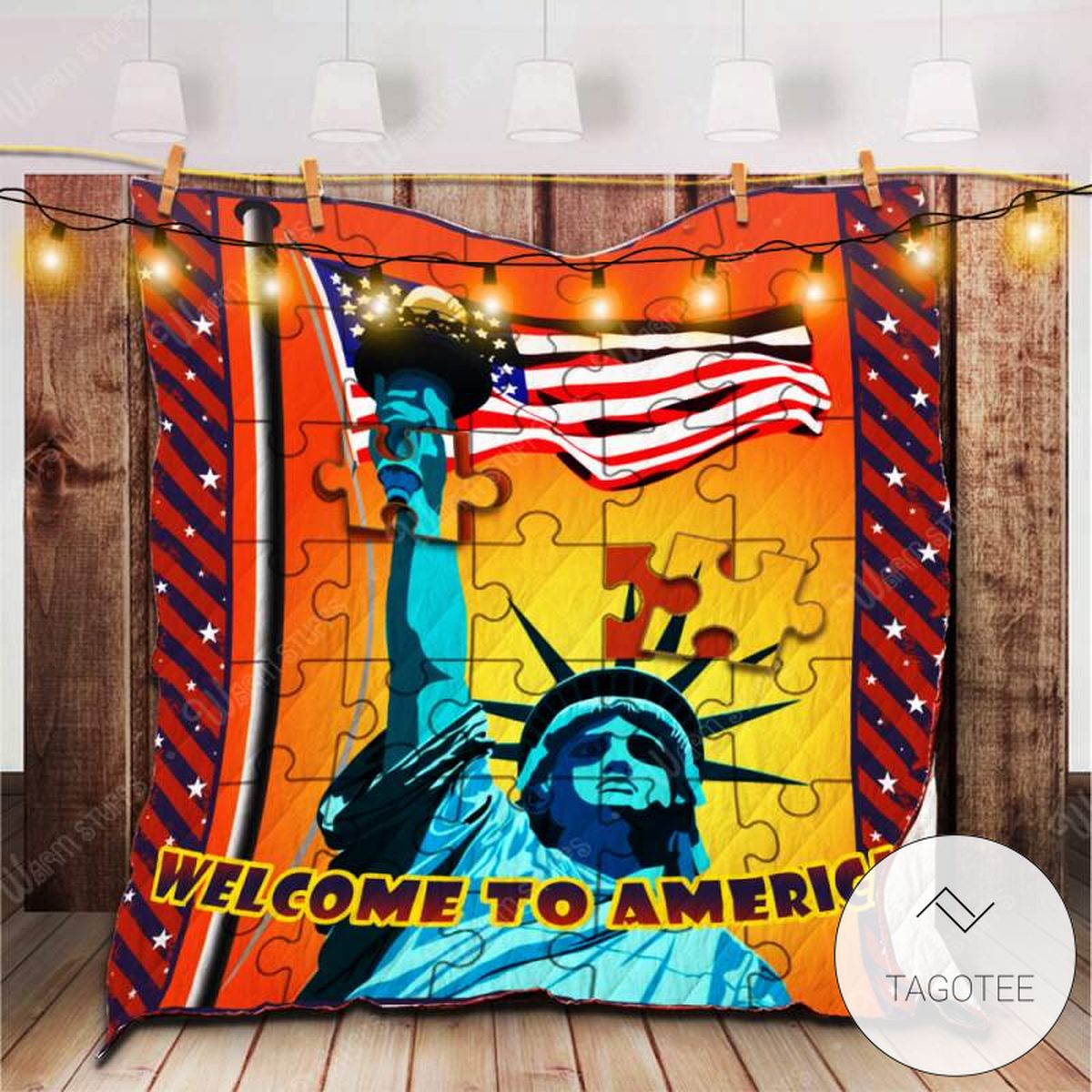 Statue Of Liberty Quilt Blanket
