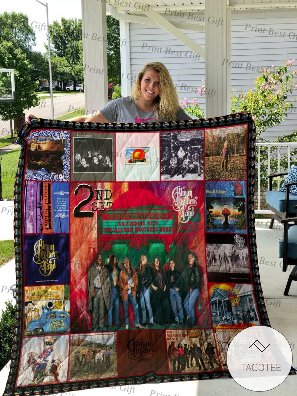The Allman Brothers Band Albums Cover Poster Quilt Blanket