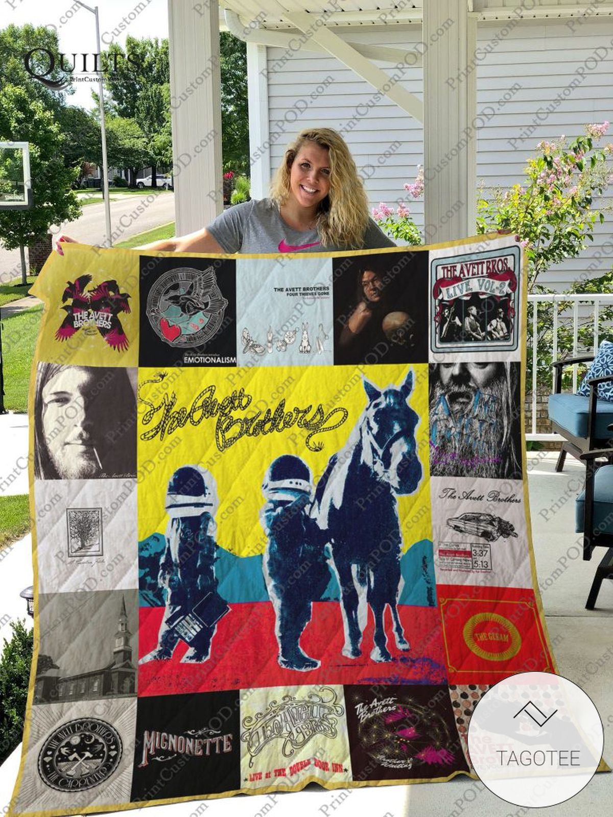 The Avett Brothers Albums For Fans Version Quilt Blanket