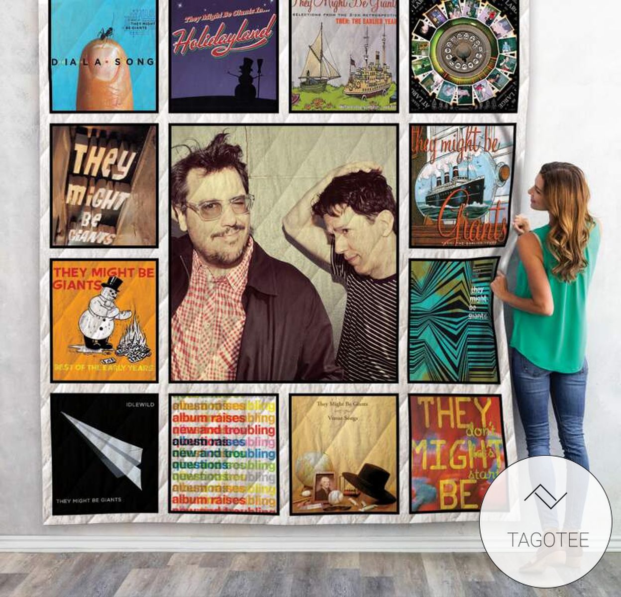 They Might Be Giants Compilations Album Quilt Blanket