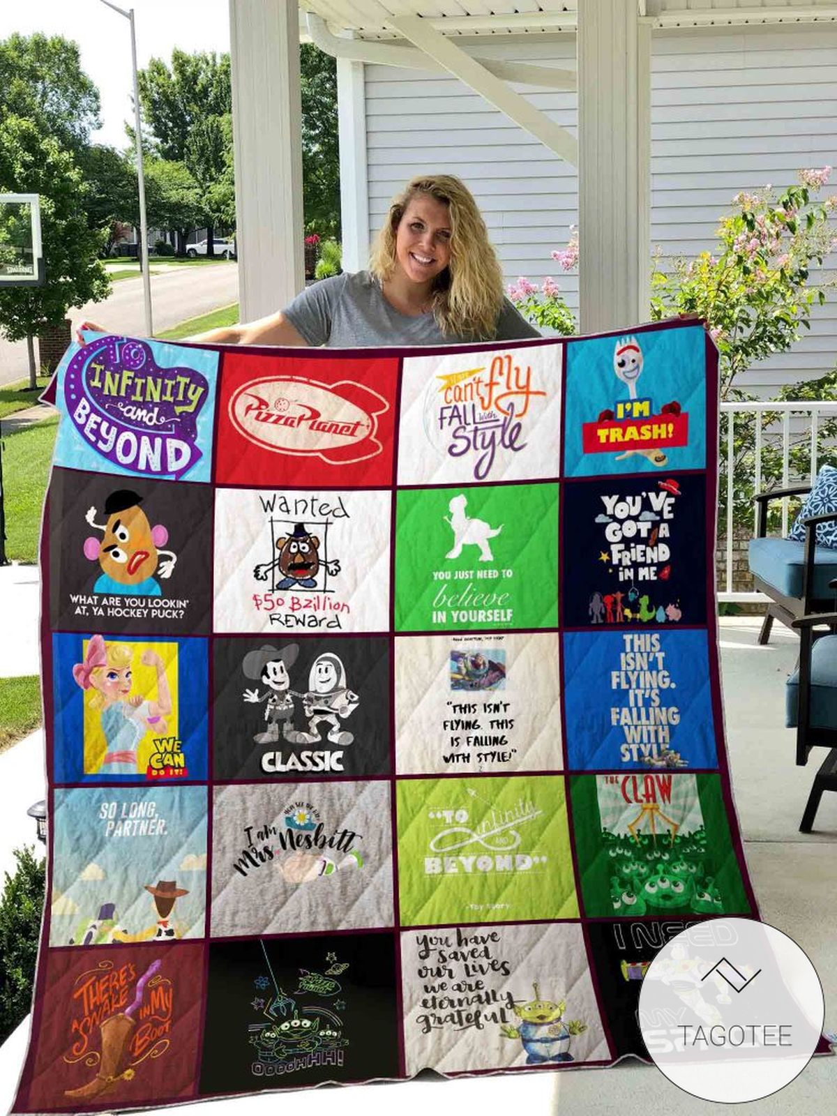 Toy Story Quotes Quilt Blanket