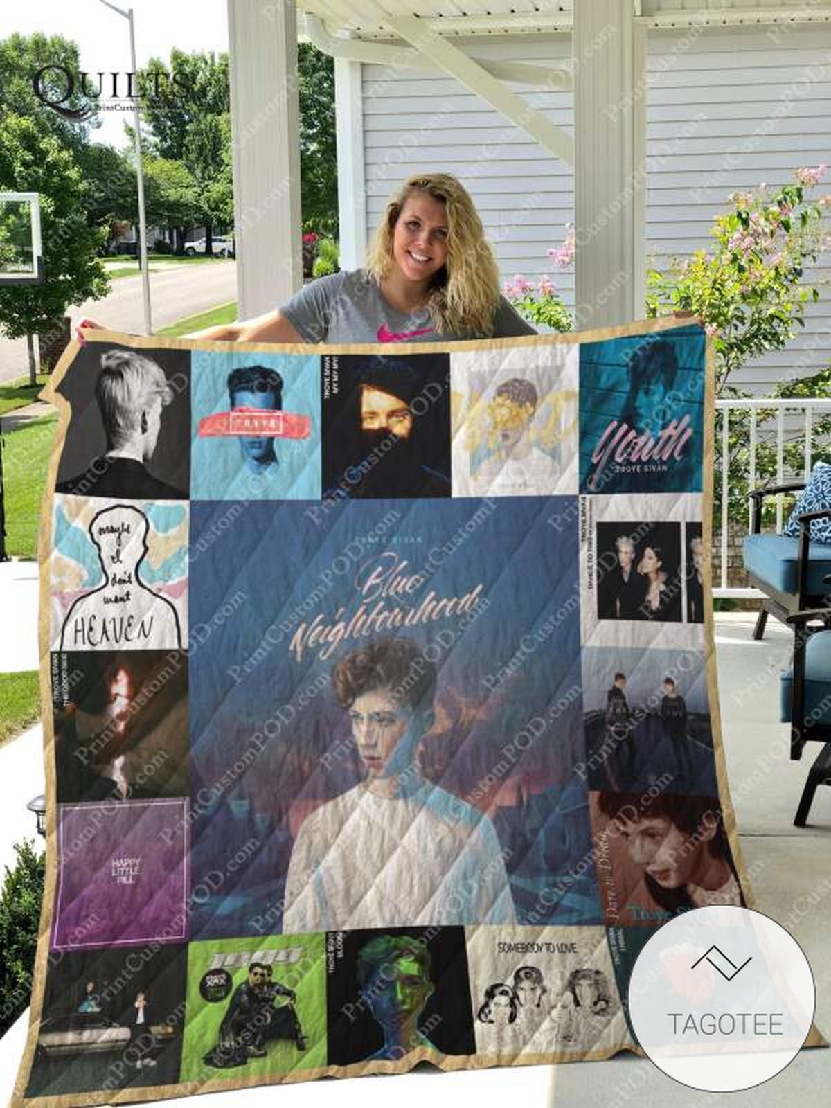 Troye Sivan Albums Quilt Blanket