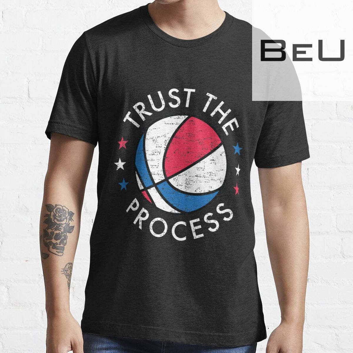 Trust The Process Philadelphia Basketball Retro Graphic T-shirt