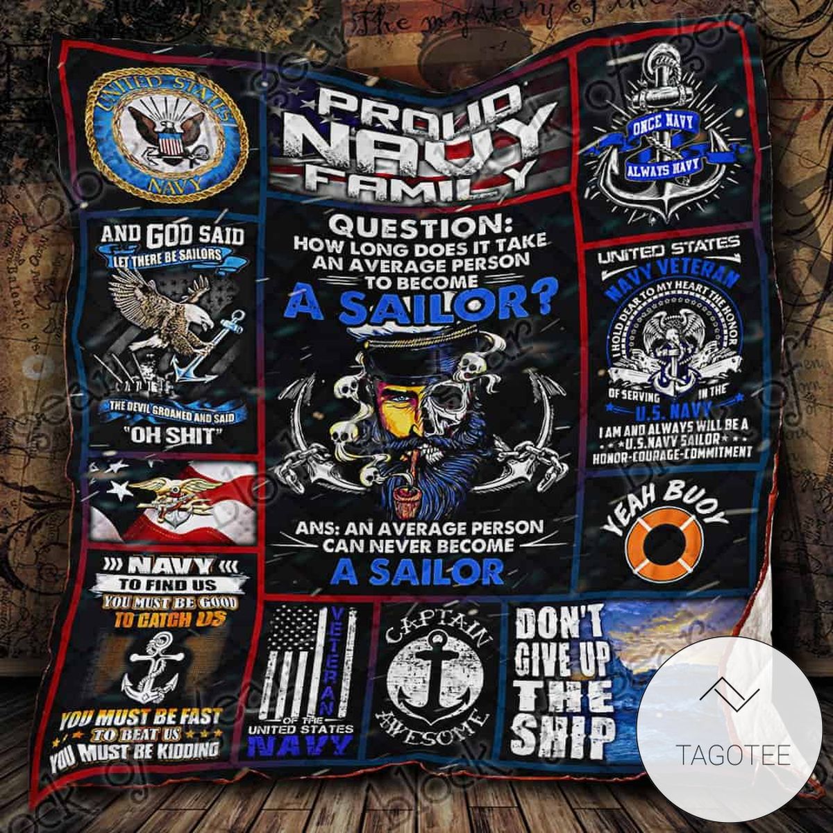 Us Navy Sailor Quilt Blanket