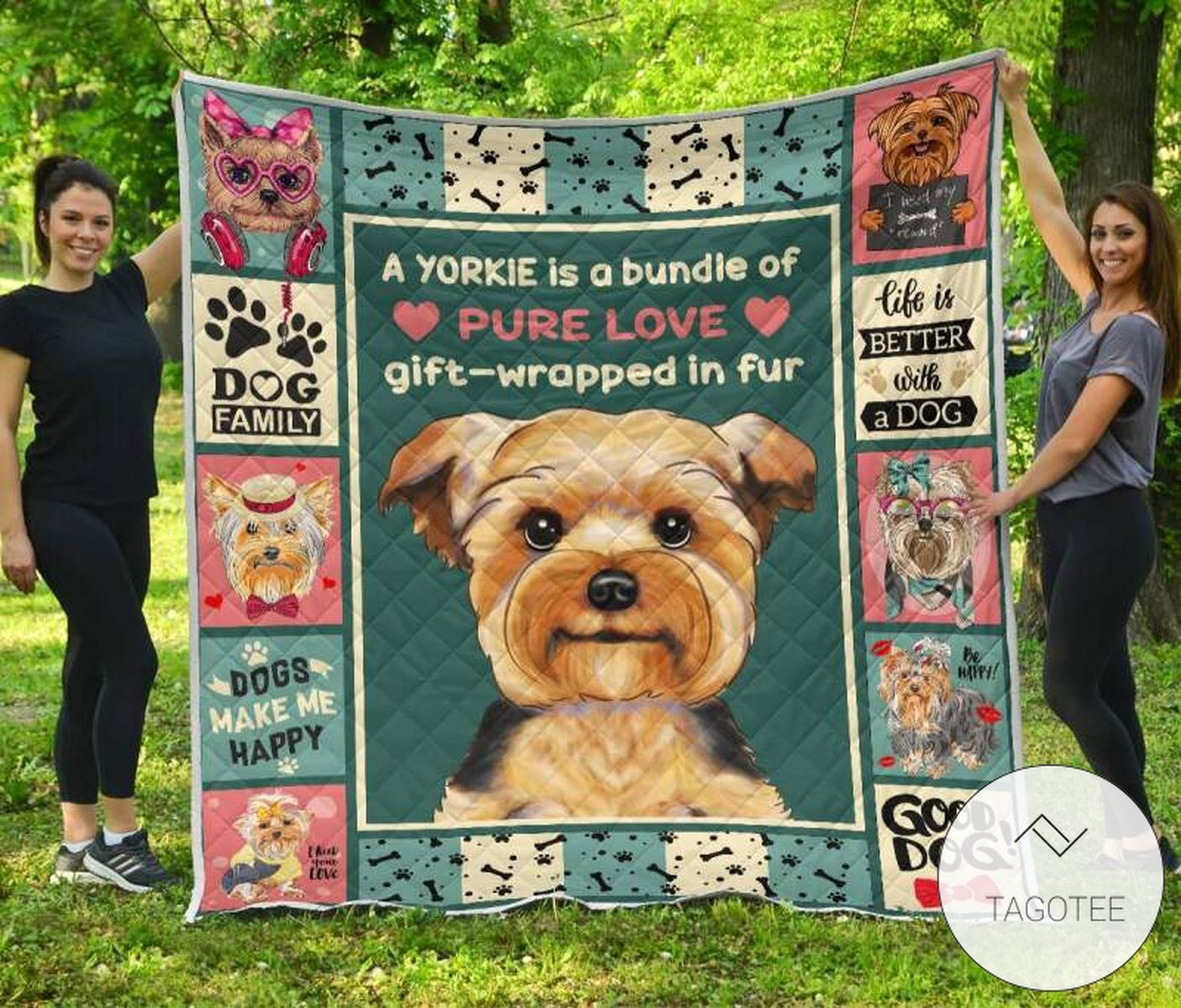 Yorkshire Terrier The Best In Me Quilt Blanket