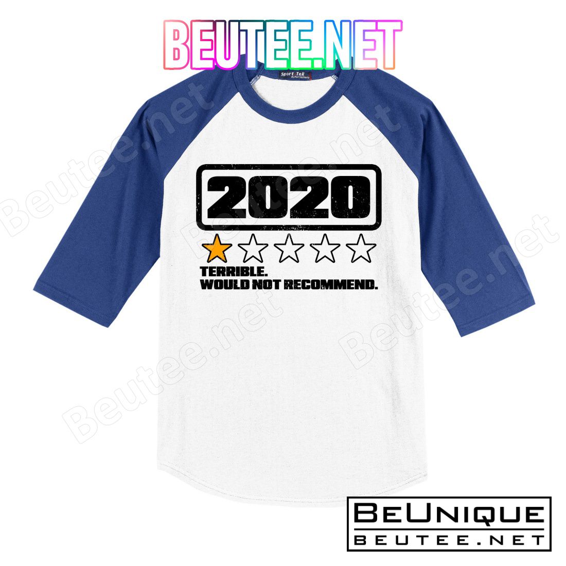 2020 Terrible Would Not Recommend One Star Rating T-Shirts, Tank Top, Long Sleeve