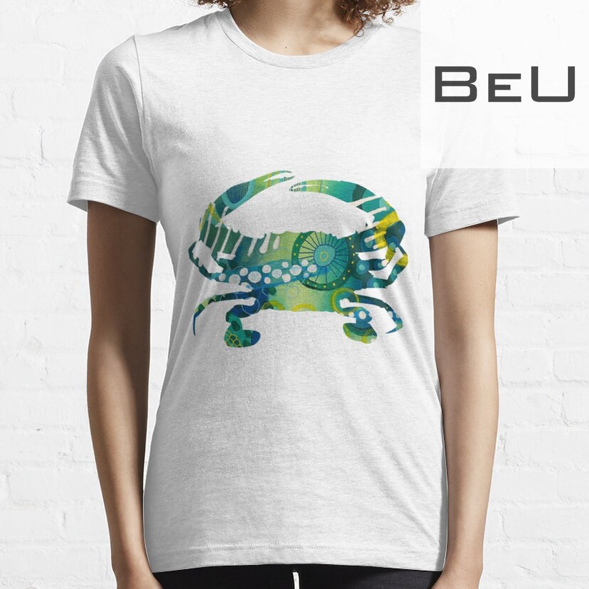 3D Abstract Crab 2 T-shirt Tank Top, V-neck