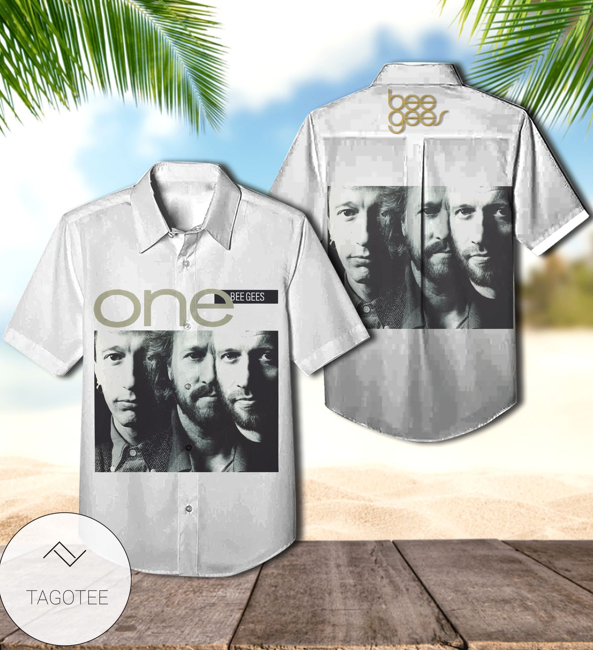 Bee Gees One Album Cover Hawaiian Shirt