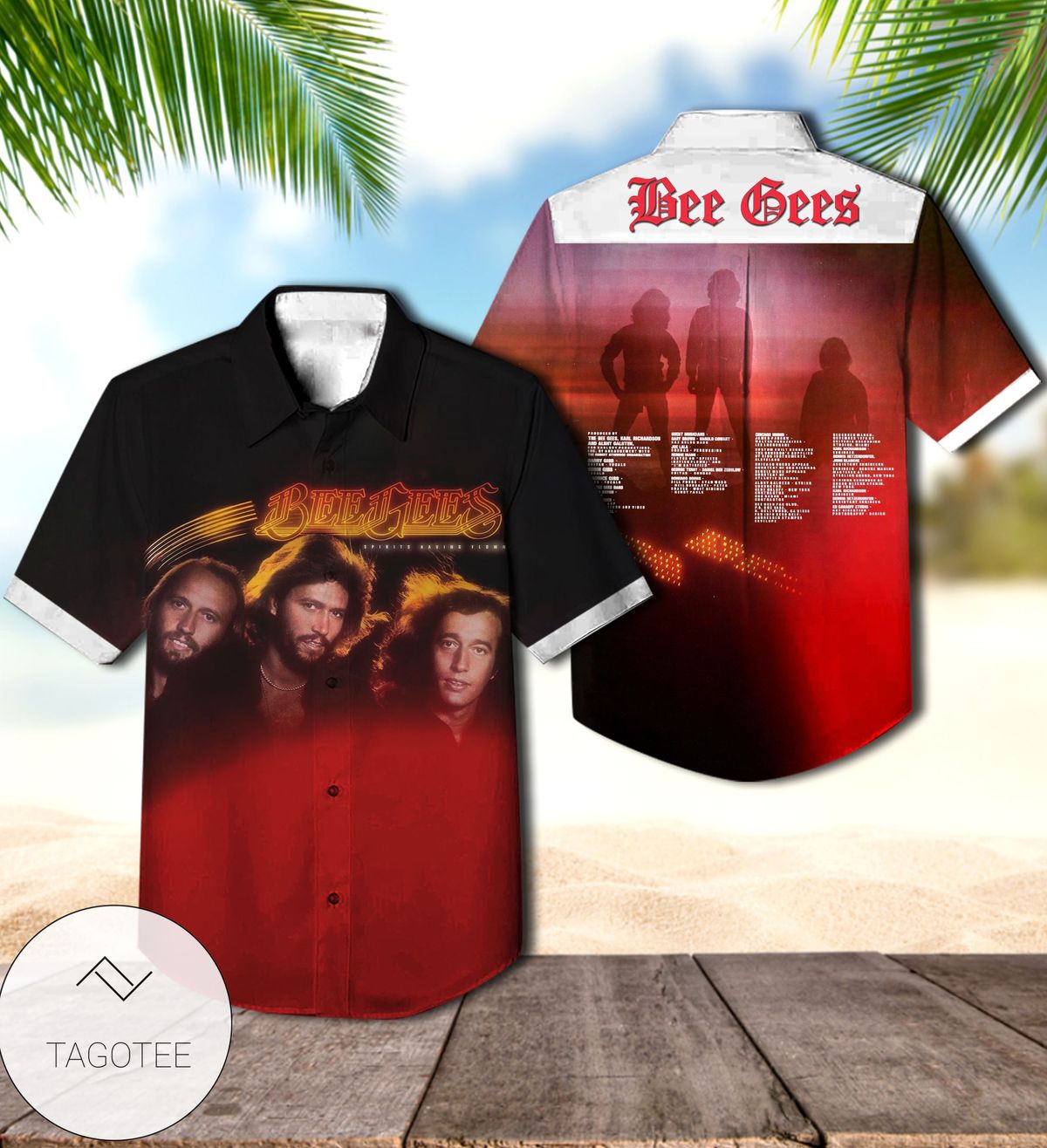 Bee Gees Spirits Having Flown Album Cover Hawaiian Shirt