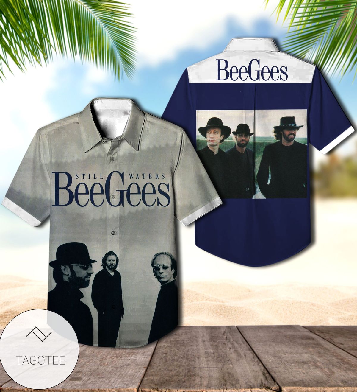 Bee Gees Still Waters Album Cover Hawaiian Shirt