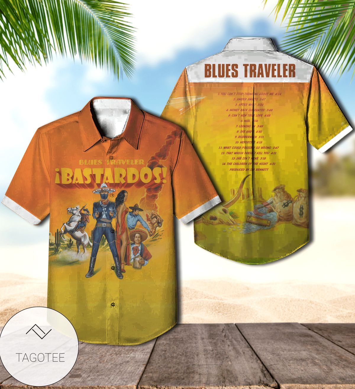 Blues Traveler Bastardos Album Cover Hawaiian Shirt