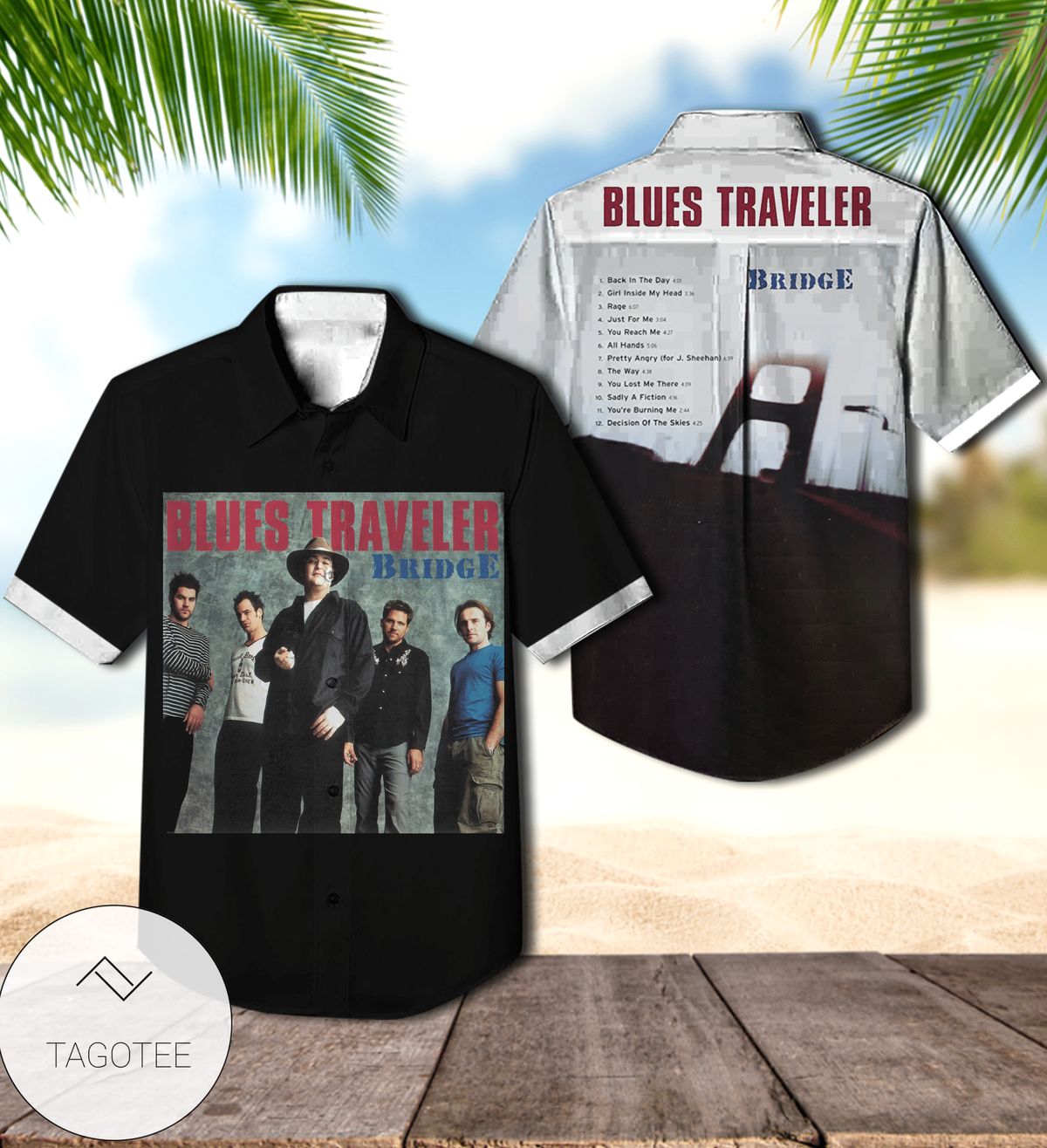 Blues Traveler Bridge Album Cover Hawaiian Shirt