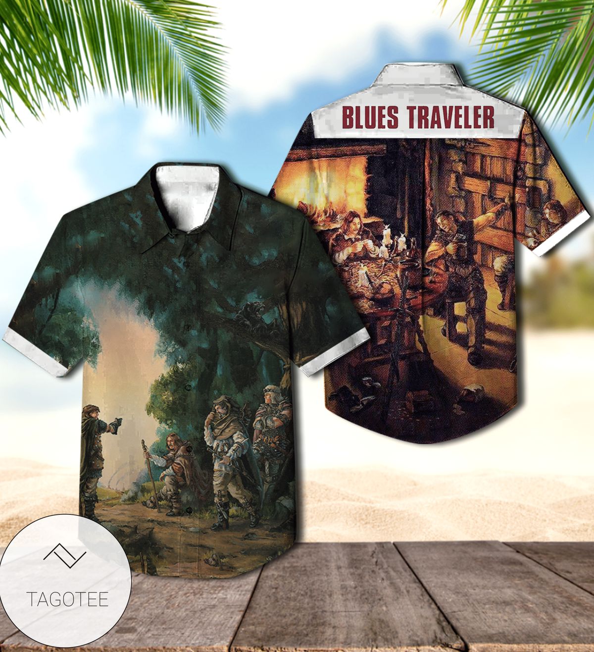 Blues Traveler Travelers And Thieves Album Cover Hawaiian Shirt