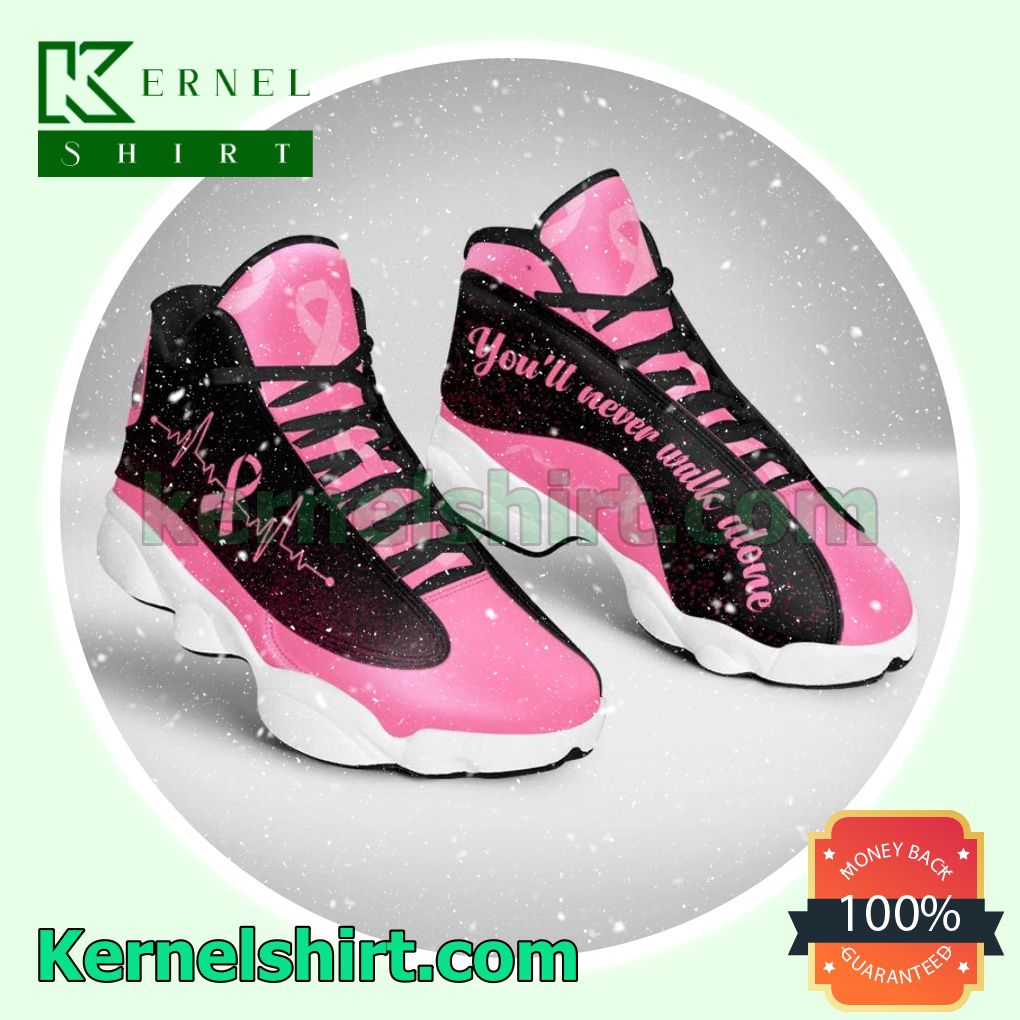 Breast Cancer You'll Never Walk Alone Nike Sneakers
