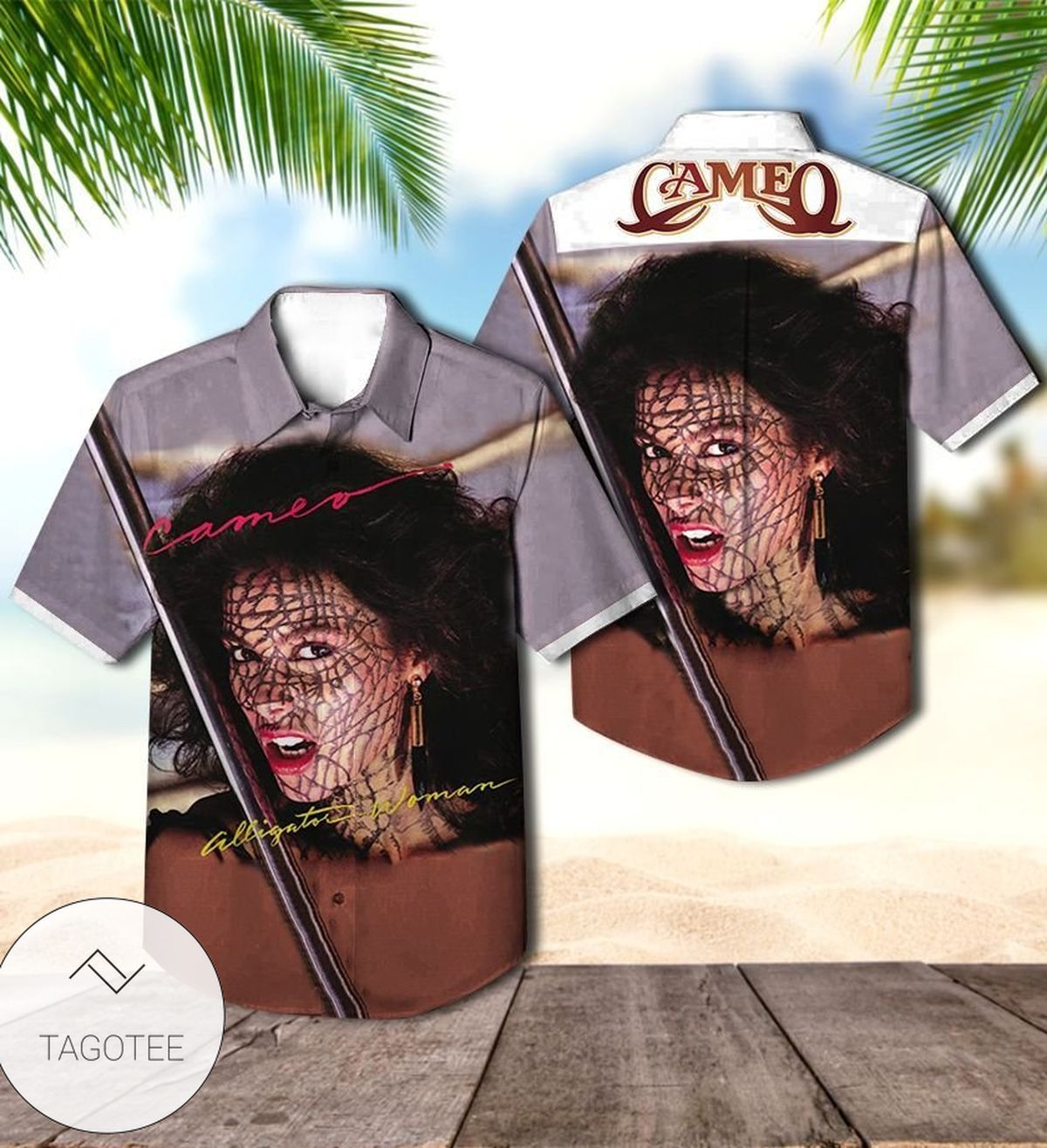 Cameo Alligator Woman Album Cover Hawaiian Shirt