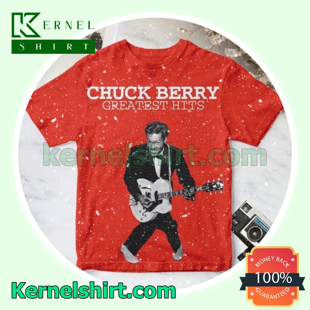 3D Chuck Berry Greatest Hits Red Personalized Shirt