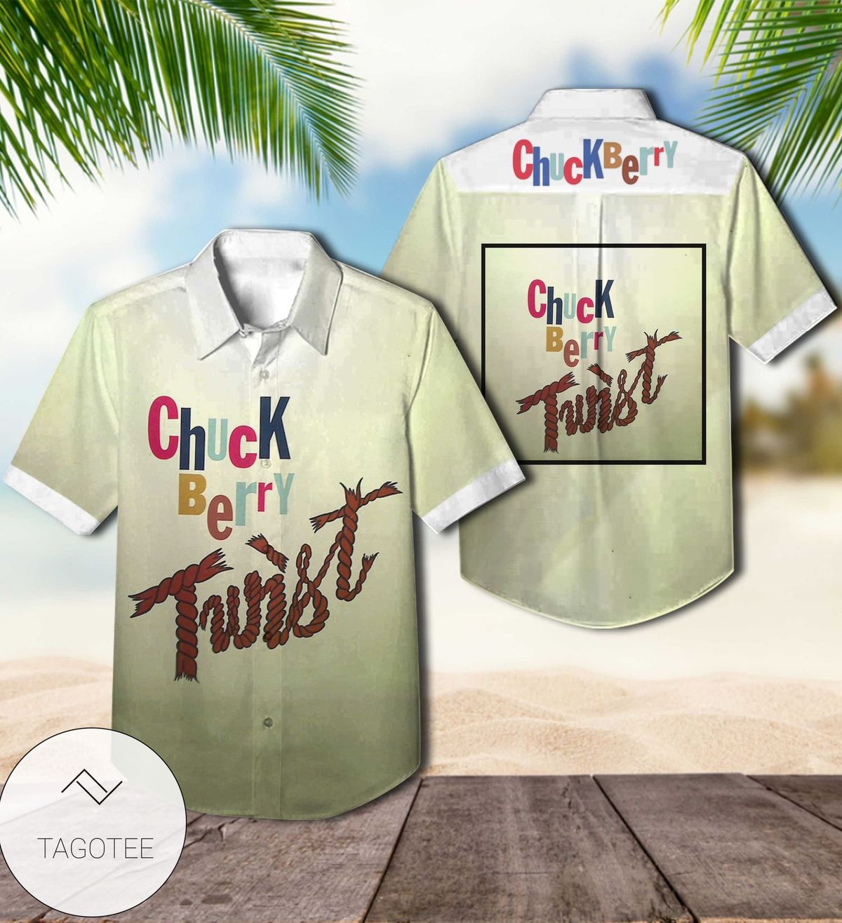 Chuck Berry Twist Album Cover Hawaiian Shirt
