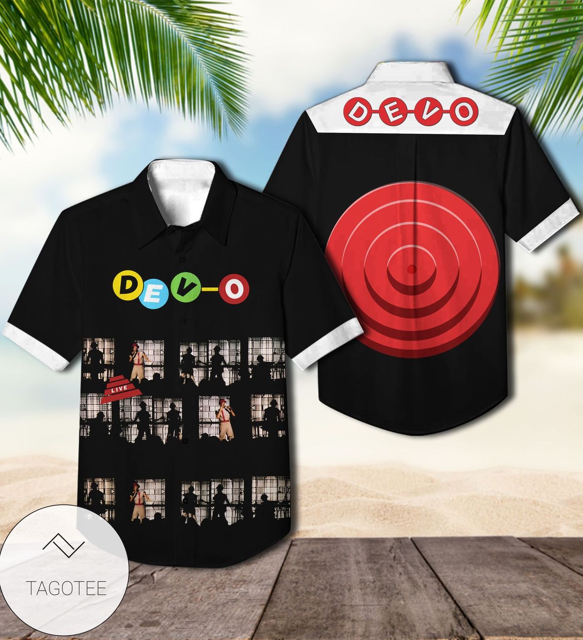 Dev-o Live Album Cover Hawaiian Shirt